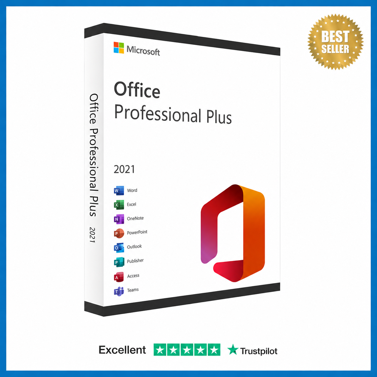 Microsoft Office 2021 Professional Plus Product Key Box