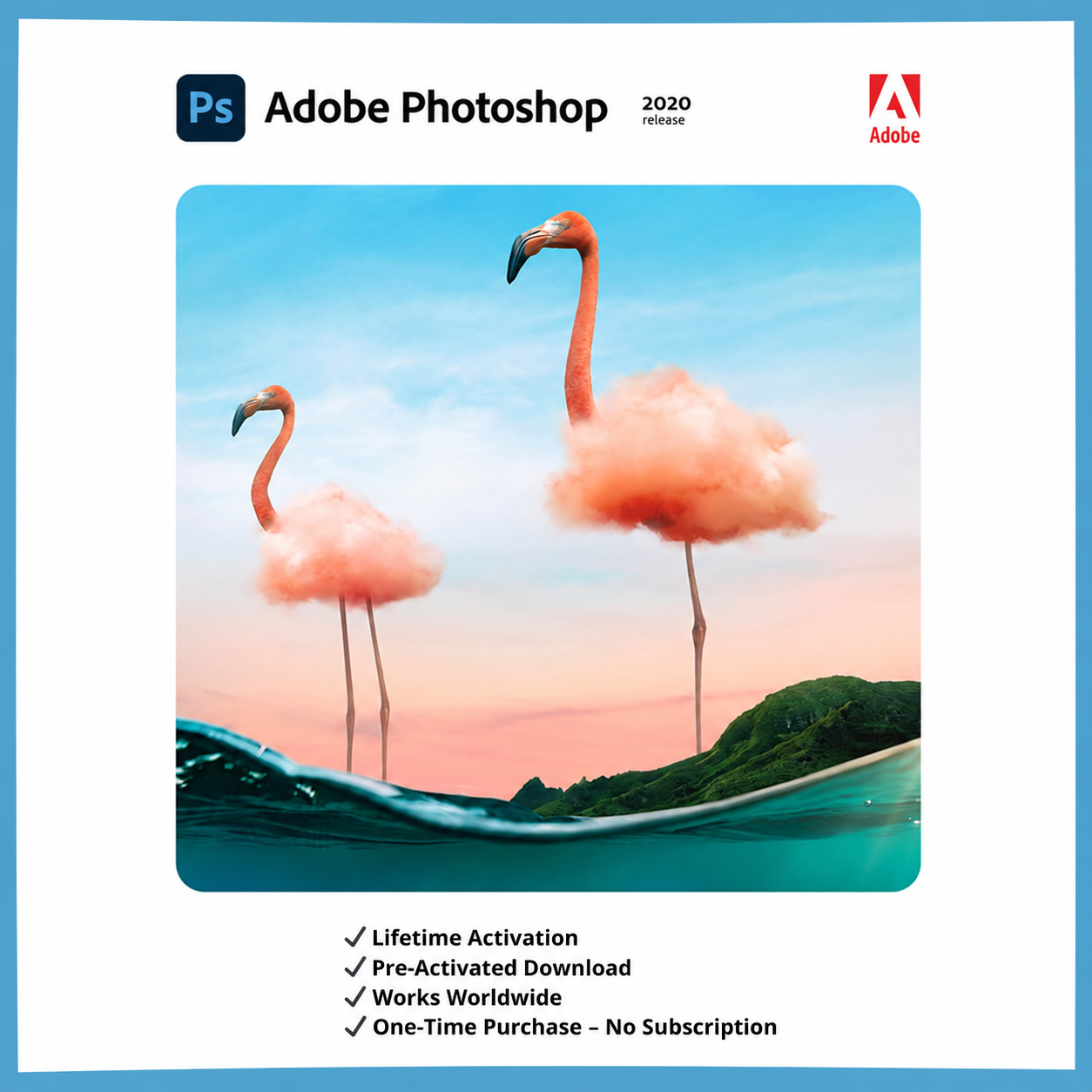 Adobe Photoshop 2020 Lifetime for Windows and Mac