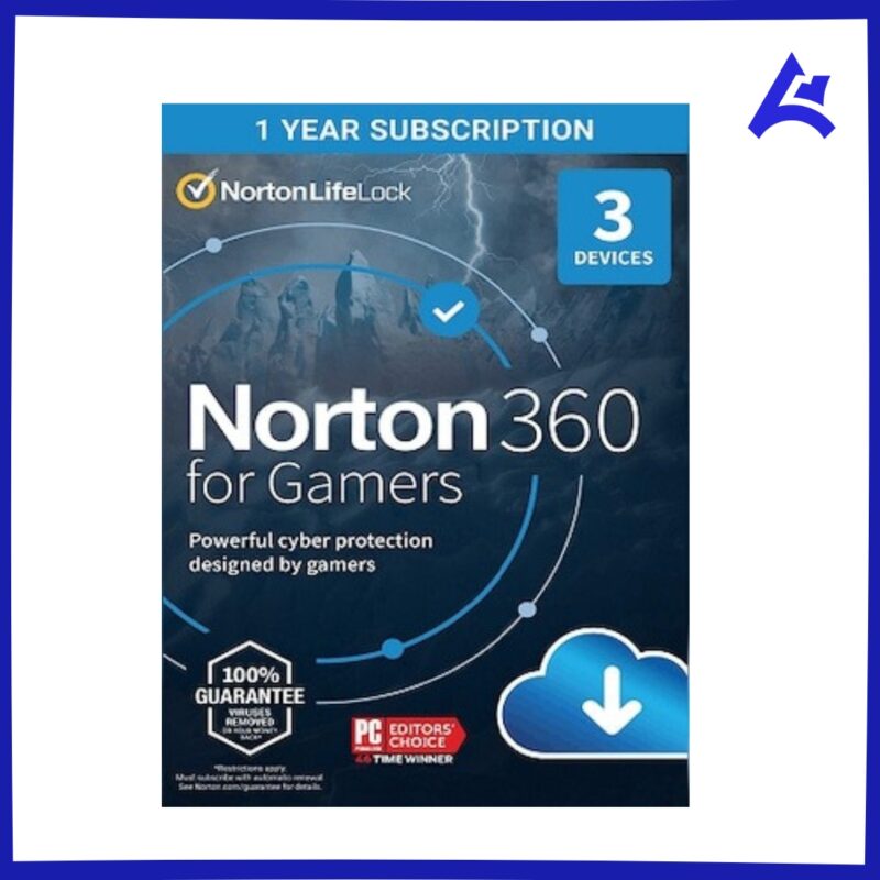 Norton 360 for Gamers – 3 Devices, 1 Year | NortonLifeLock Key | PC, Android, Mac, iOS | Europe
