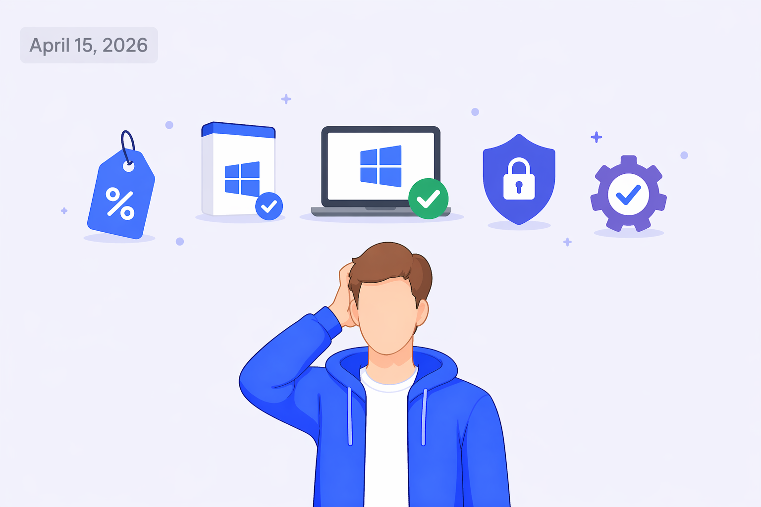 Software installation and activation support illustration